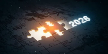 Pieza de puzle encajando en un mapa financiero, simbolizando ayudas estatales ocultas en España para 2026.