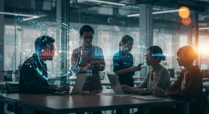 Alerta 2026: Últimos 3 meses para Ayudas Estatales Emprendimiento Tecnológico Emprendedores tecnológicos colaborando en una oficina moderna, con un reloj indicando el plazo final para las ayudas estatales 2026.