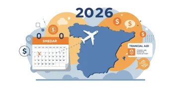 Infografía de cambios en subvenciones de viaje nacionales 2026 España