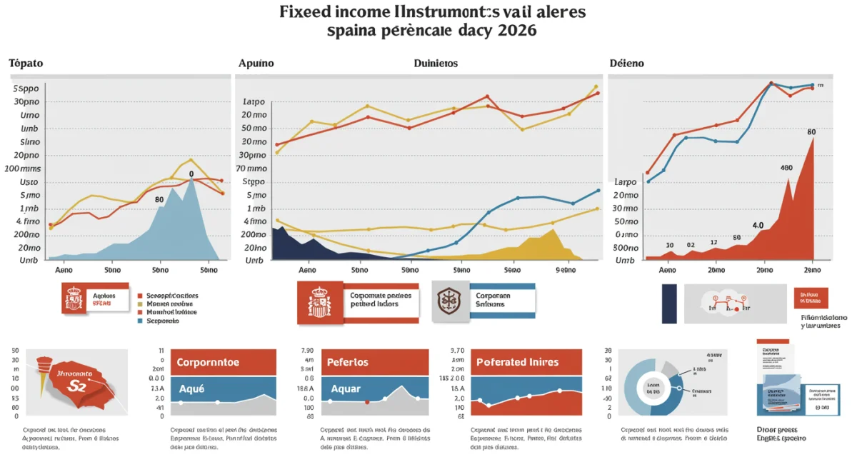 Gráfico comparativo de instrumentos de renta fija en España para 2026.