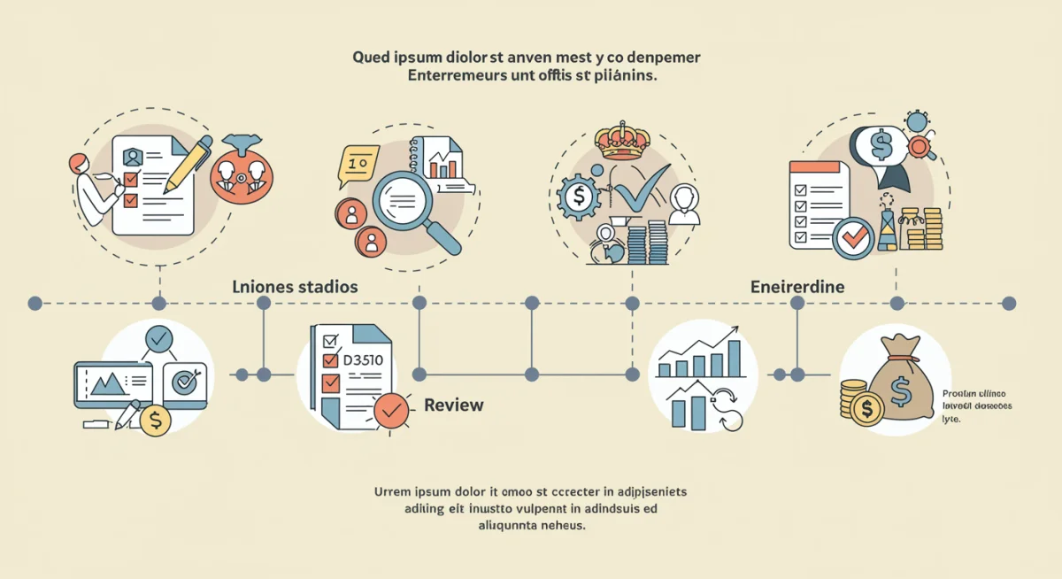 Infografía sobre el proceso de solicitud de ayudas para emprendedores en España 2026.