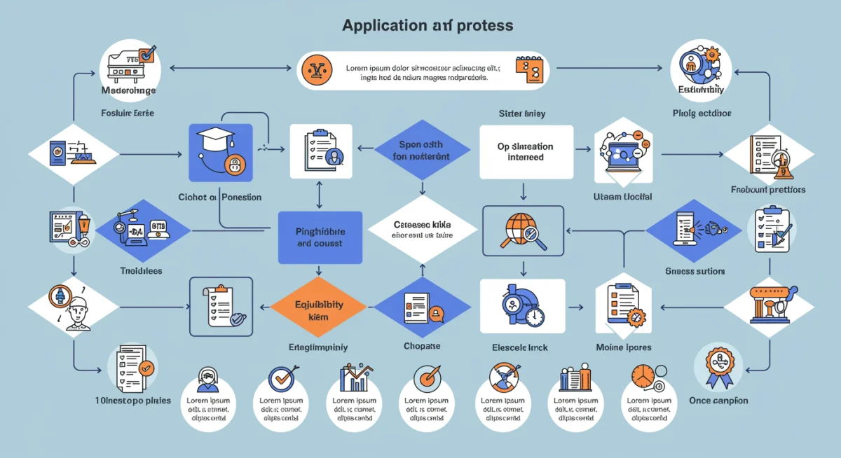 Infografía detallada del proceso de solicitud de ayudas estatales para innovación, con pasos claros y criterios de elegibilidad.