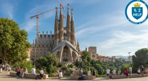 Guía práctica 2026: Ayudas estatales para viajes nacionales Paisaje emblemático español con turistas, simbolizando las ayudas estatales para viajes nacionales.