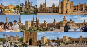 Guía 2026: Aprendizaje Experiencial en España con 15% de Descuento Estudiantes participando en diversas actividades de aprendizaje experiencial en diferentes ciudades de España, con un toque moderno y dinámico.