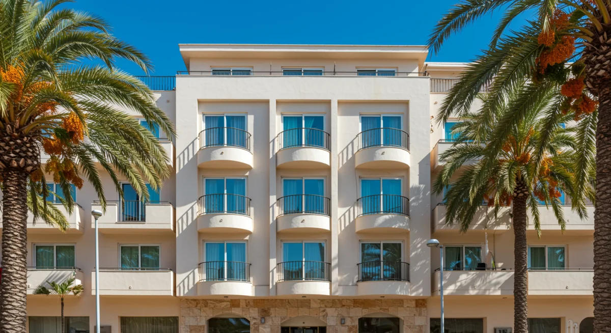 Hotel boutique de lujo en la costa española, un ejemplo de inversión turística exitosa.